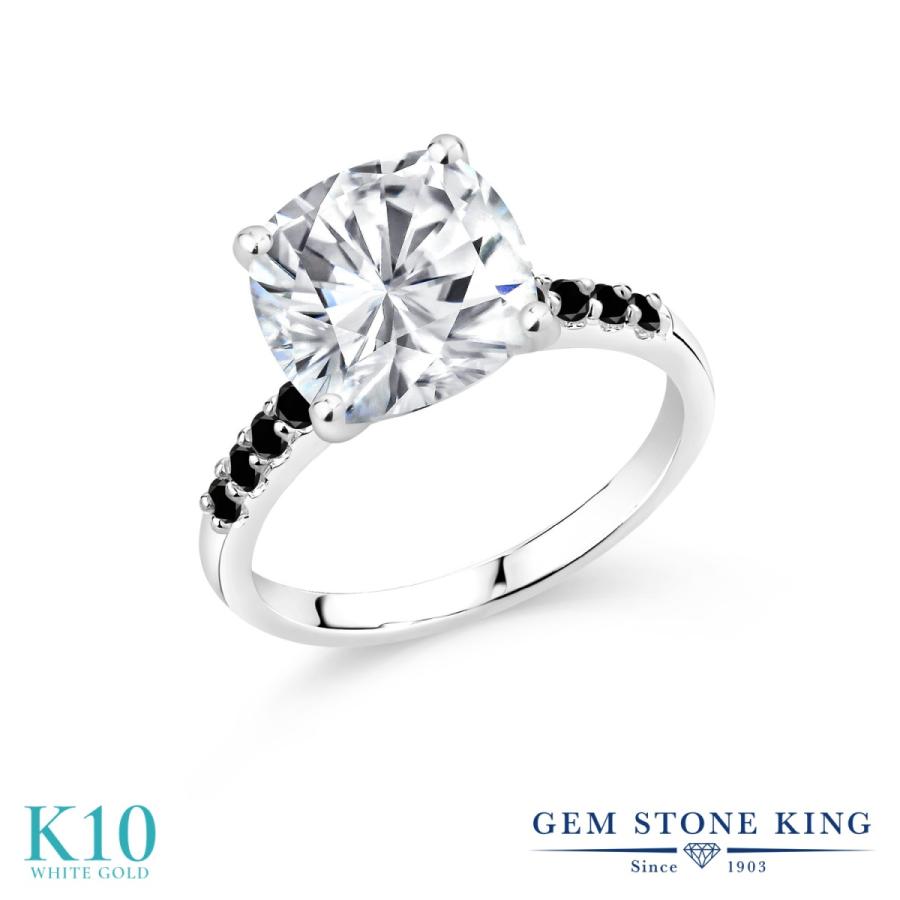 モアサナイト リング レディース 指輪 10金 ホワイトゴールド プレゼント 女性 ブランド