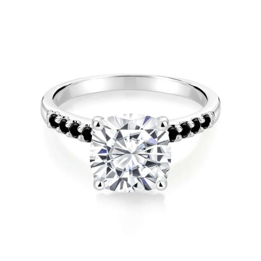 モアサナイト リング レディース 指輪 10金 ホワイトゴールド プレゼント 女性 ブランド