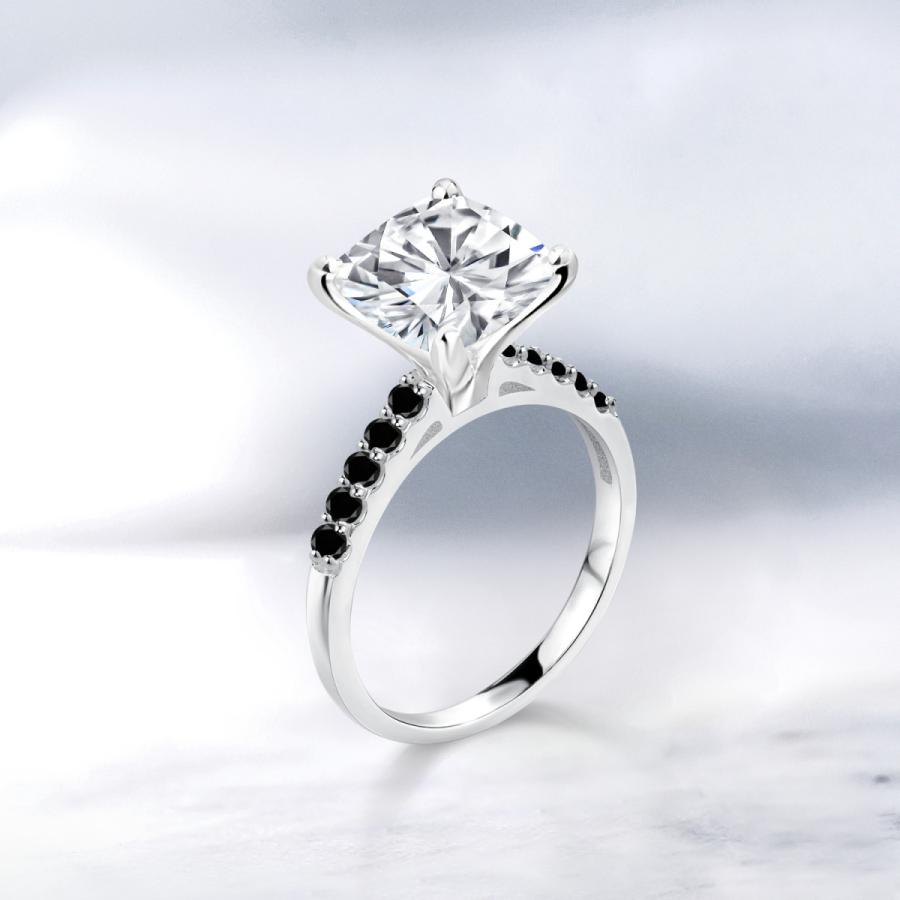 モアサナイト リング レディース 指輪 10金 ホワイトゴールド プレゼント 女性 ブランド