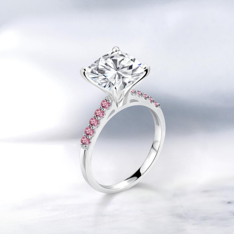 正規品 モアサナイト リング レディース 指輪 10金 ホワイトゴールド プレゼント 女性 ブランド 【G1149316822】(40521円)