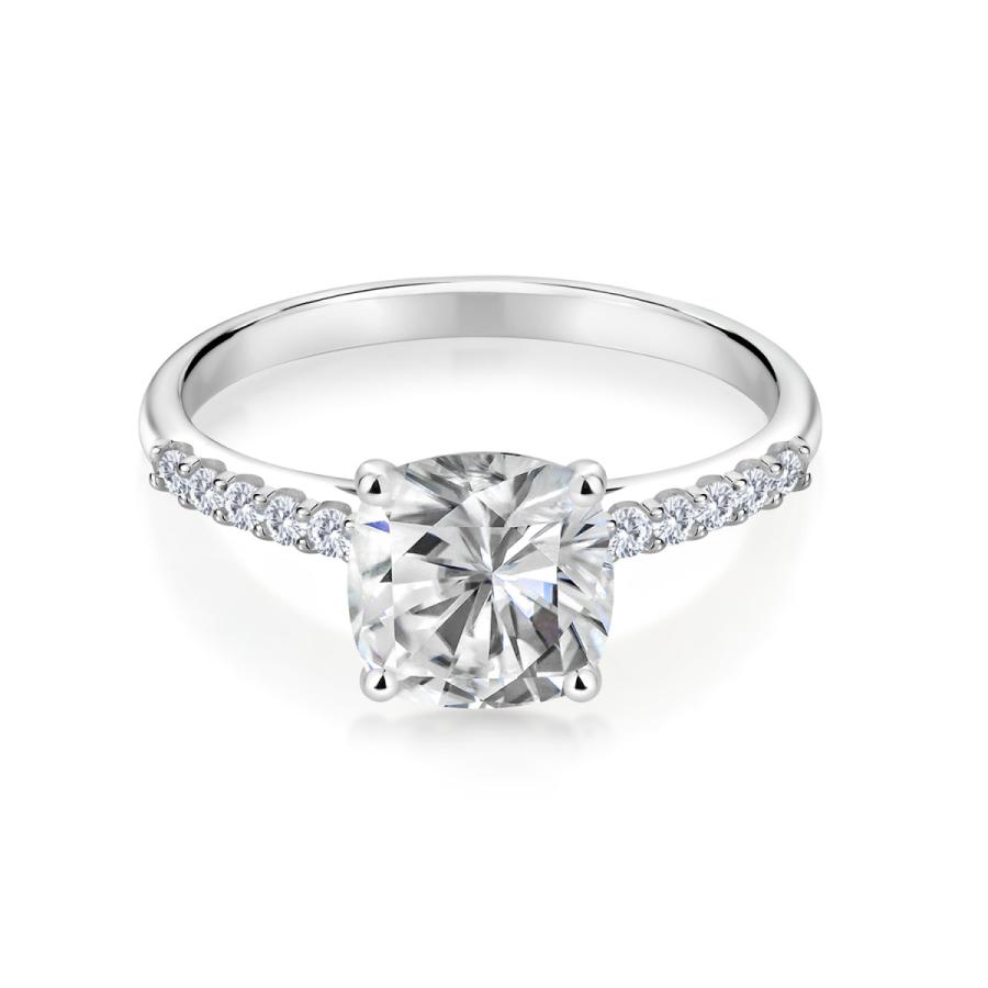 【最安値挑戦中】 モアサナイト Forever Brilliant リング レディース 指輪 10金 ホワイトゴールド プレゼント 女性 ブランド 【CEG1260754928】(44450円)