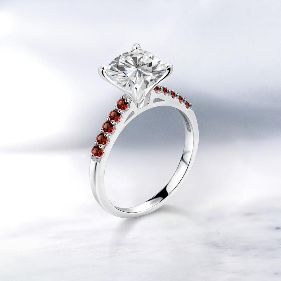 新春セール モアサナイト Forever Brilliant リング レディース 指輪 10金 ホワイトゴールド プレゼント 女性 ブランド 【ZY1297626028】(45750円)