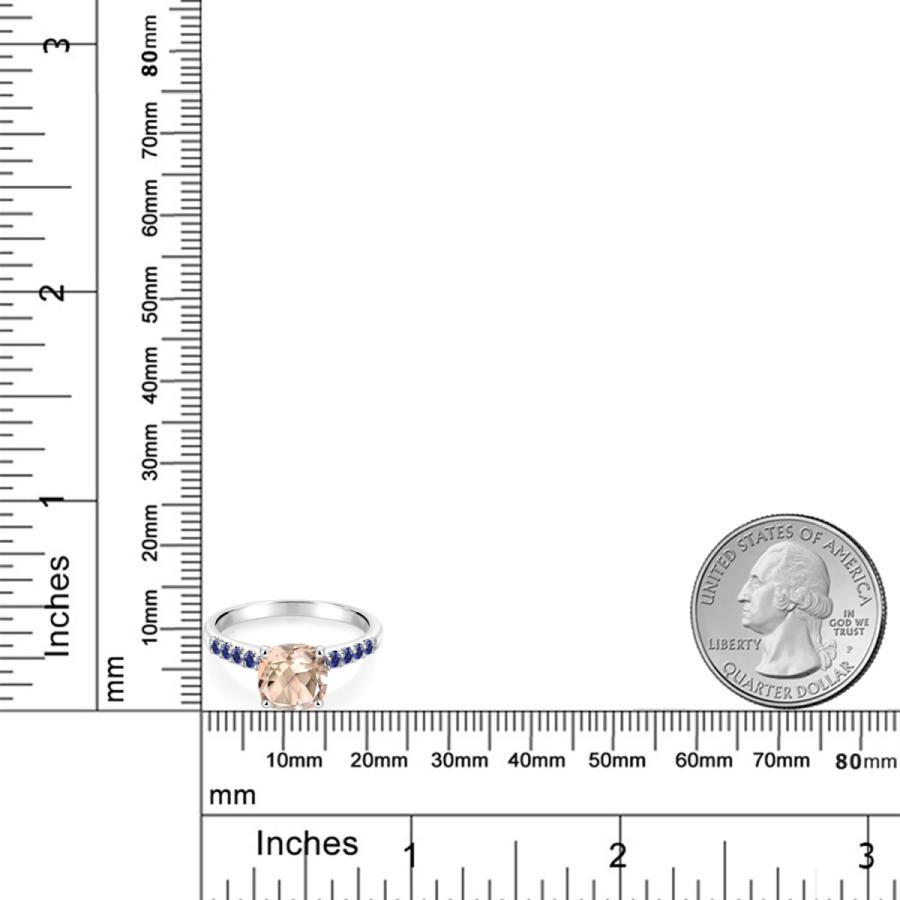 ★最終価格★ 天然 モルガナイト リング レディース 指輪 10金 ホワイトゴールド 天然石 4月 誕生石 ブランド 【YW1133174686】(39952円)