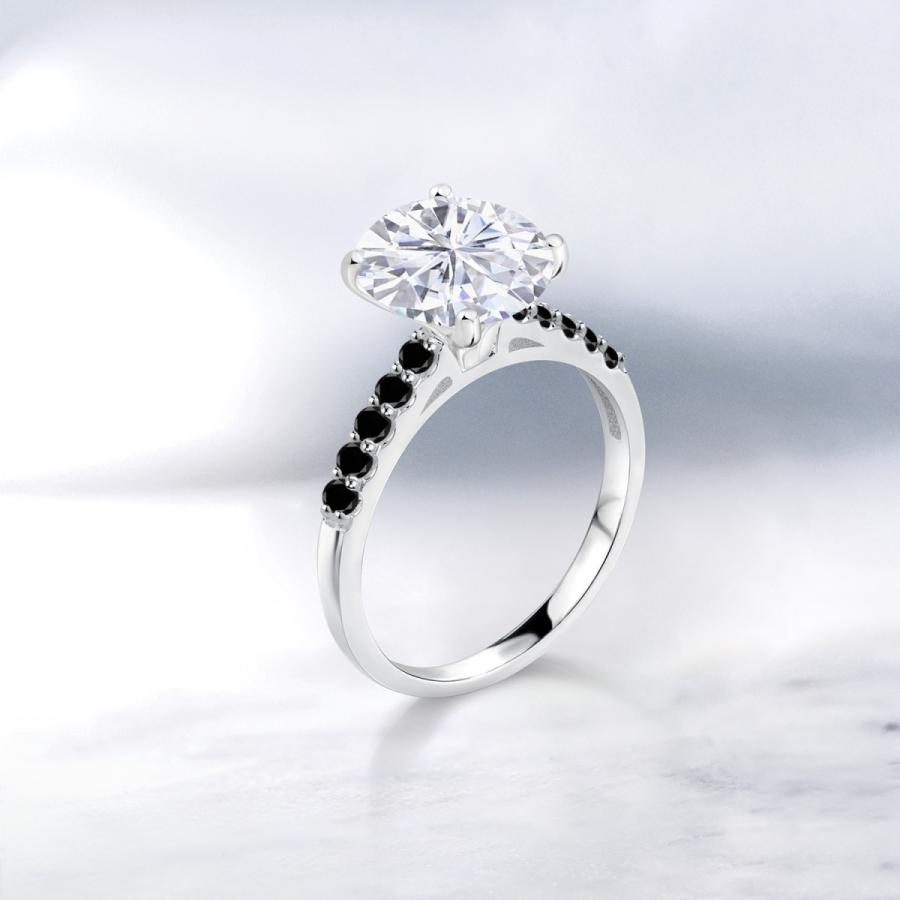 【限定品】 モアサナイト Forever Brilliant リング レディース 指輪 10金 ホワイトゴールド プレゼント 女性 ブランド 【LWH1588343162】(56000円)