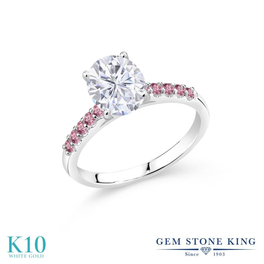 モアサナイト Forever Brilliant リング レディース 指輪 10金 ホワイトゴールド プレゼント 女性 ブランド(72100円)