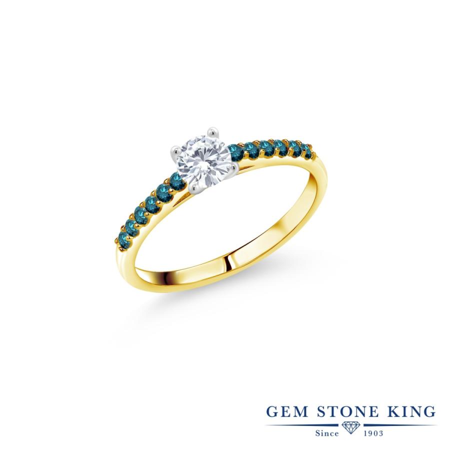 モアサナイト Forever One DEF リング レディース 指輪 10金 ツートンゴールド プレゼント 女性 ブランド