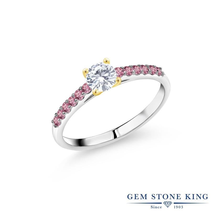 モアサナイト Forever One DEF リング レディース 指輪 10金 ツートンゴールド プレゼント 女性 ブランド