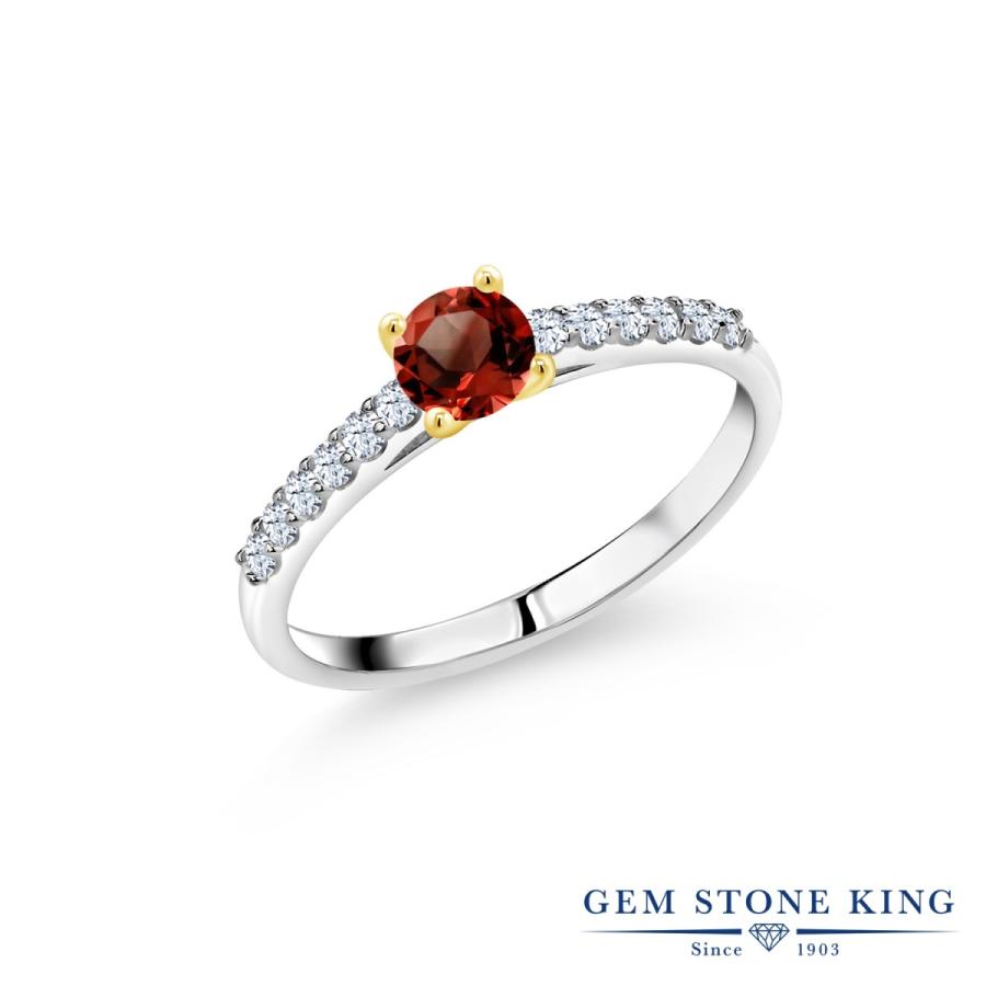 日本製・綿100% 天然 ガーネット リング レディース 指輪 天然石 1月