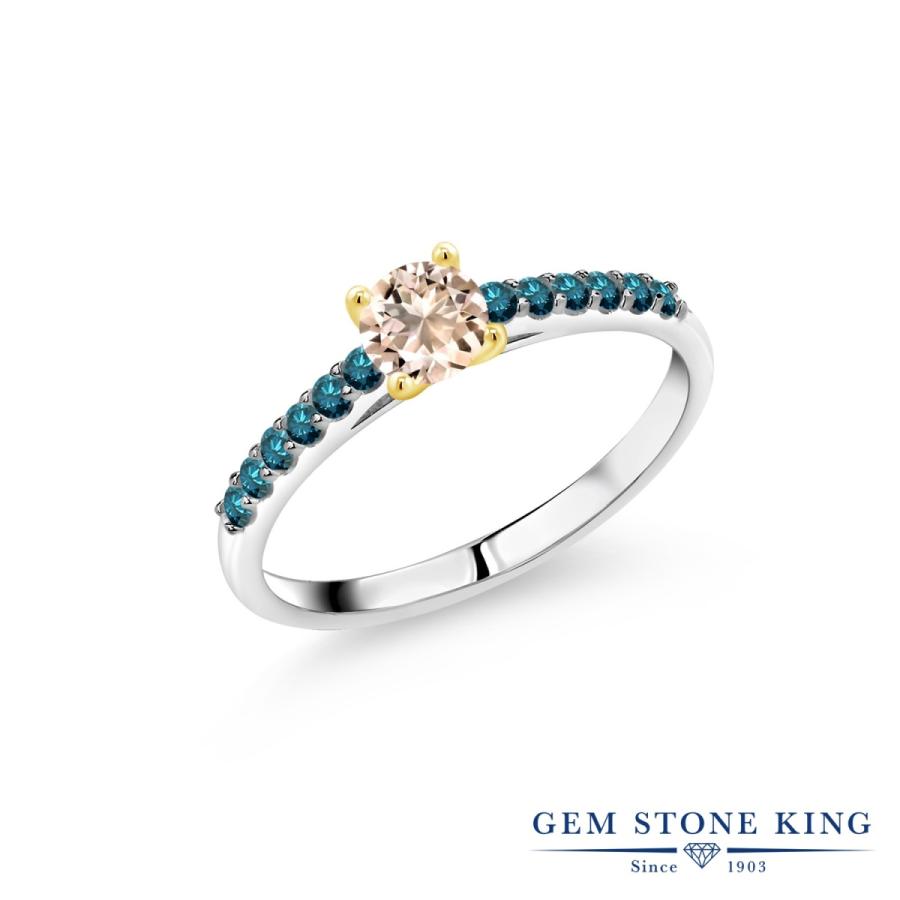 天然 モルガナイト リング レディース 指輪 天然石 4月 誕生石 ブランド ツートン