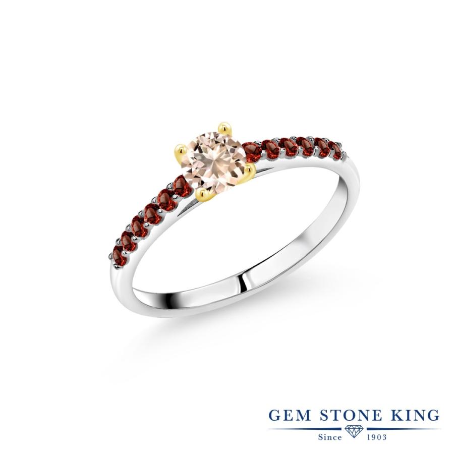 天然 モルガナイト リング レディース 指輪 天然石 4月 誕生石 ブランド ツートン