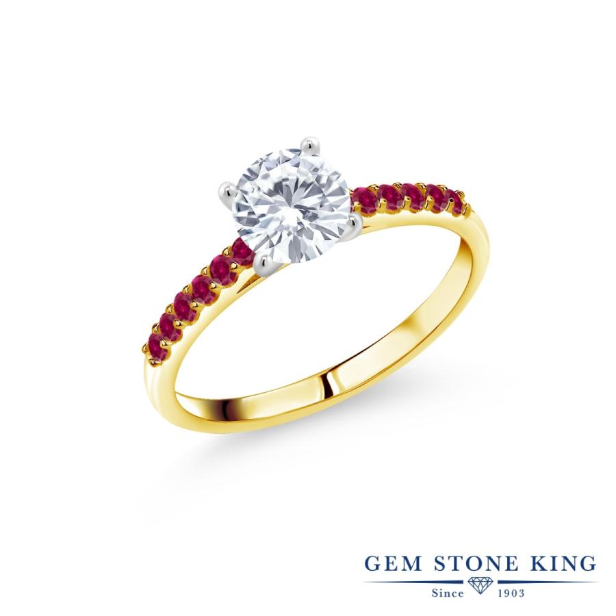 モアサナイト Forever One DEF リング レディース 指輪 10金 ツートンゴールド プレゼント 女性 ブランド(35685円)