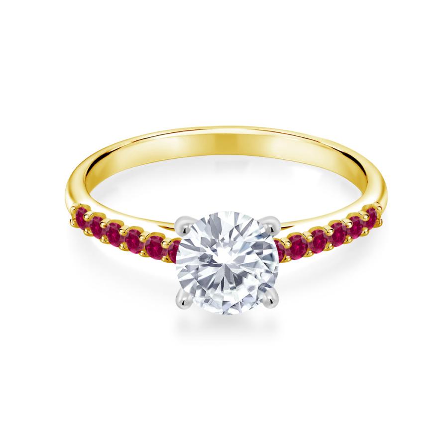 モアサナイト Forever One DEF リング レディース 指輪 10金 ツートンゴールド プレゼント 女性 ブランド