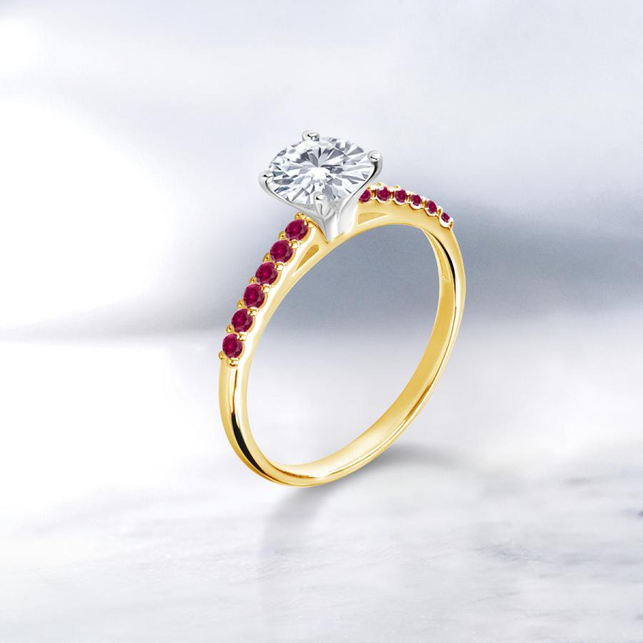 モアサナイト Forever One DEF リング レディース 指輪 10金 ツートンゴールド プレゼント 女性 ブランド