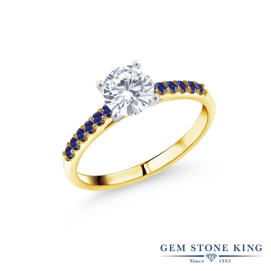 モアサナイト Forever One DEF リング レディース 指輪 10金 ツートンゴールド プレゼント 女性 ブランド