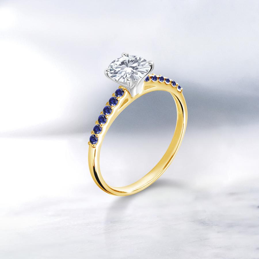 【タイムセール】 モアサナイト Forever One DEF リング レディース 指輪 10金 ツートンゴールド プレゼント 女性 ブランド 【Q1193790345】(42090円)