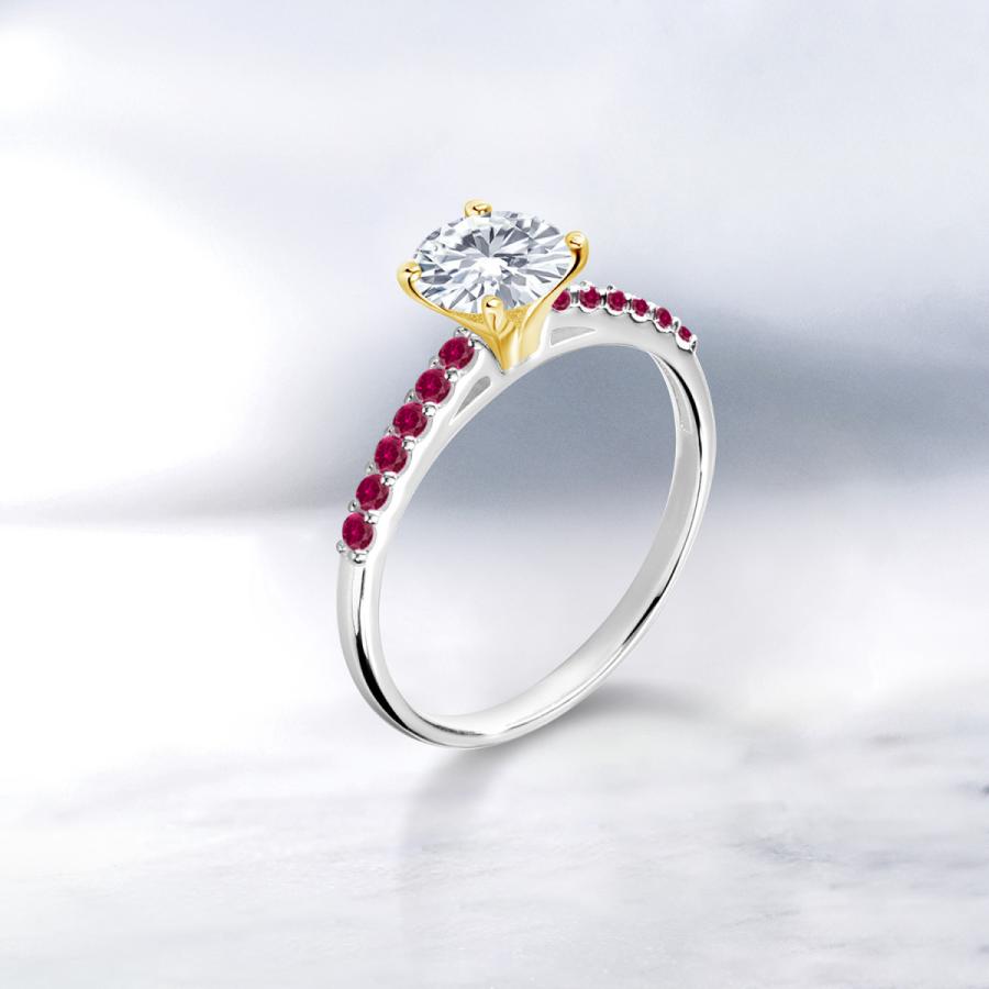 【ラスト1点】 モアサナイト Forever One DEF リング レディース 指輪 10金 ツートンゴールド プレゼント 女性 ブランド 【PET1323549634】(46665円)