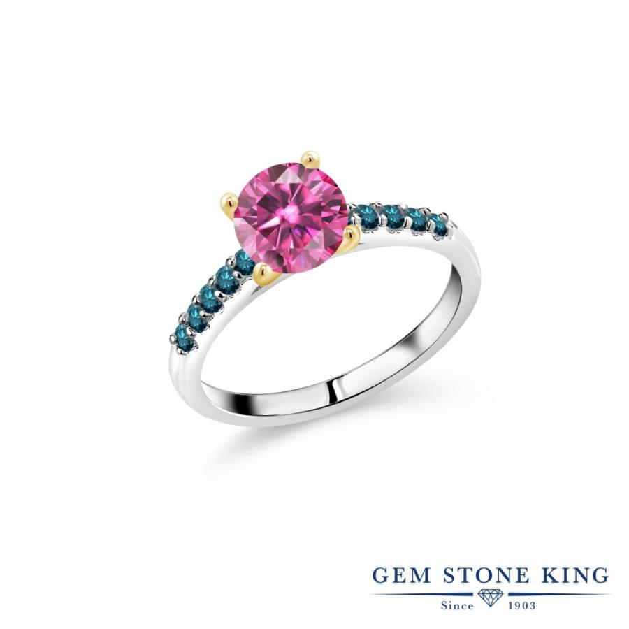 ピンク モアサナイト リング レディース 指輪 プレゼント 女性 ブランド ツートン