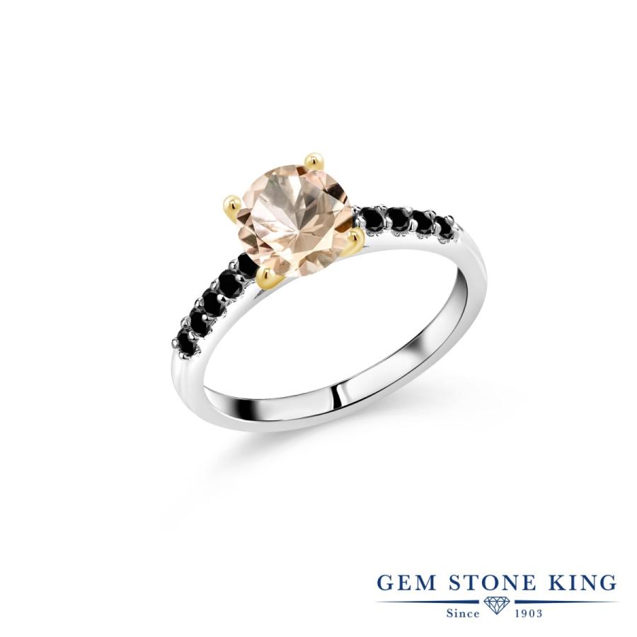 天然 モルガナイト リング レディース 指輪 天然石 4月 誕生石 ブランド ツートン