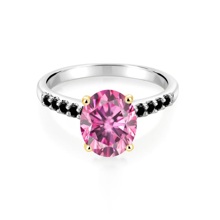 ピンク モアサナイト リング レディース 指輪 プレゼント 女性 ブランド ツートン ファッション 腕時計、アクセサリー レディースアクセサリー XU1997005816(19932円)