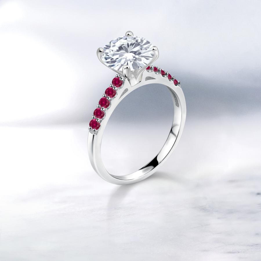 【数量限定アウトレット品】 モアサナイト Forever Brilliant リング レディース 指輪 10金 ホワイトゴールド プレゼント 女性 ブランド 【TM1088215210】(38368円)