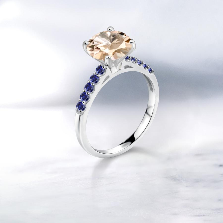 【訳あり品】 天然 モルガナイト リング レディース 指輪 10金 ホワイトゴールド 天然石 4月 誕生石 ブランド 【SK1287660244】(45400円)