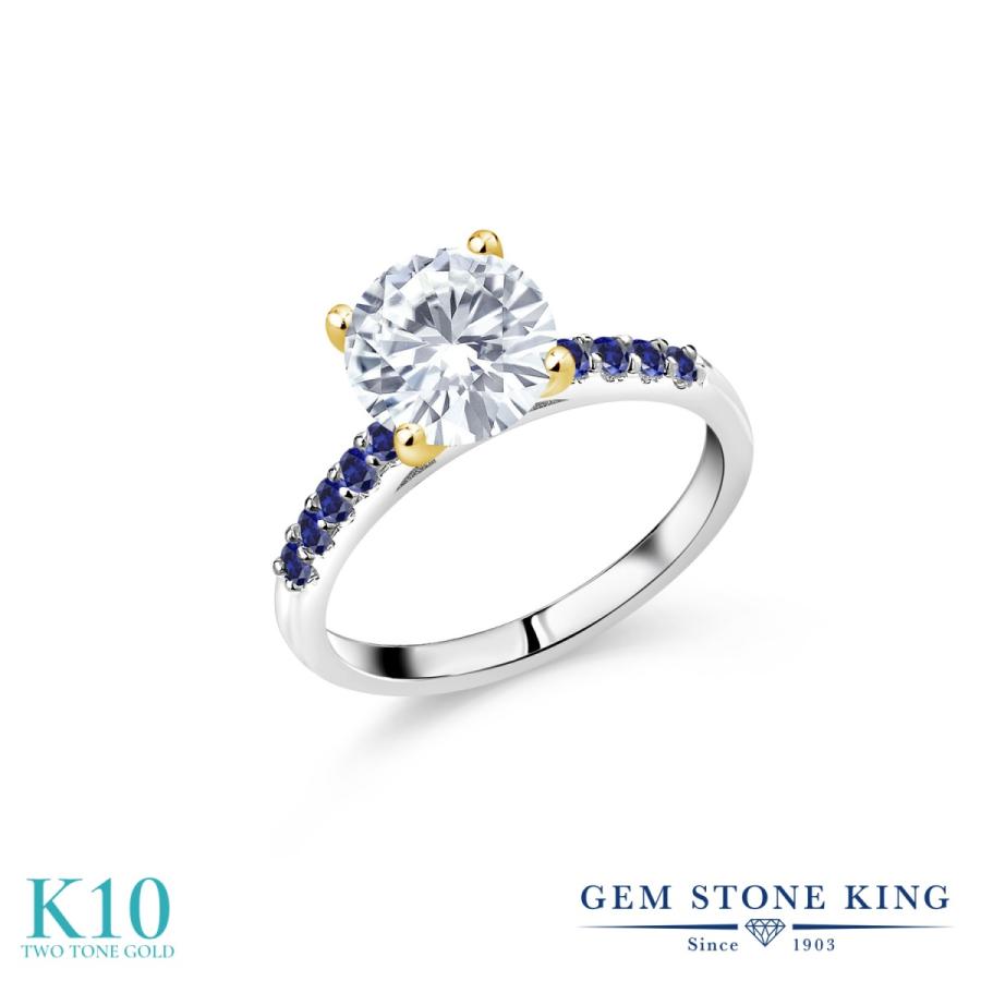 可愛いクリスマスツリーやギフトが ブランド 人気 モアサナイト レディース リング 指輪 指輪 ブランド 彼女 妻 クリスマスプレゼント ツートンゴールド 10金 Classic Forever モアサナイト リング レディース レディースアクセサリー Dagl Tg