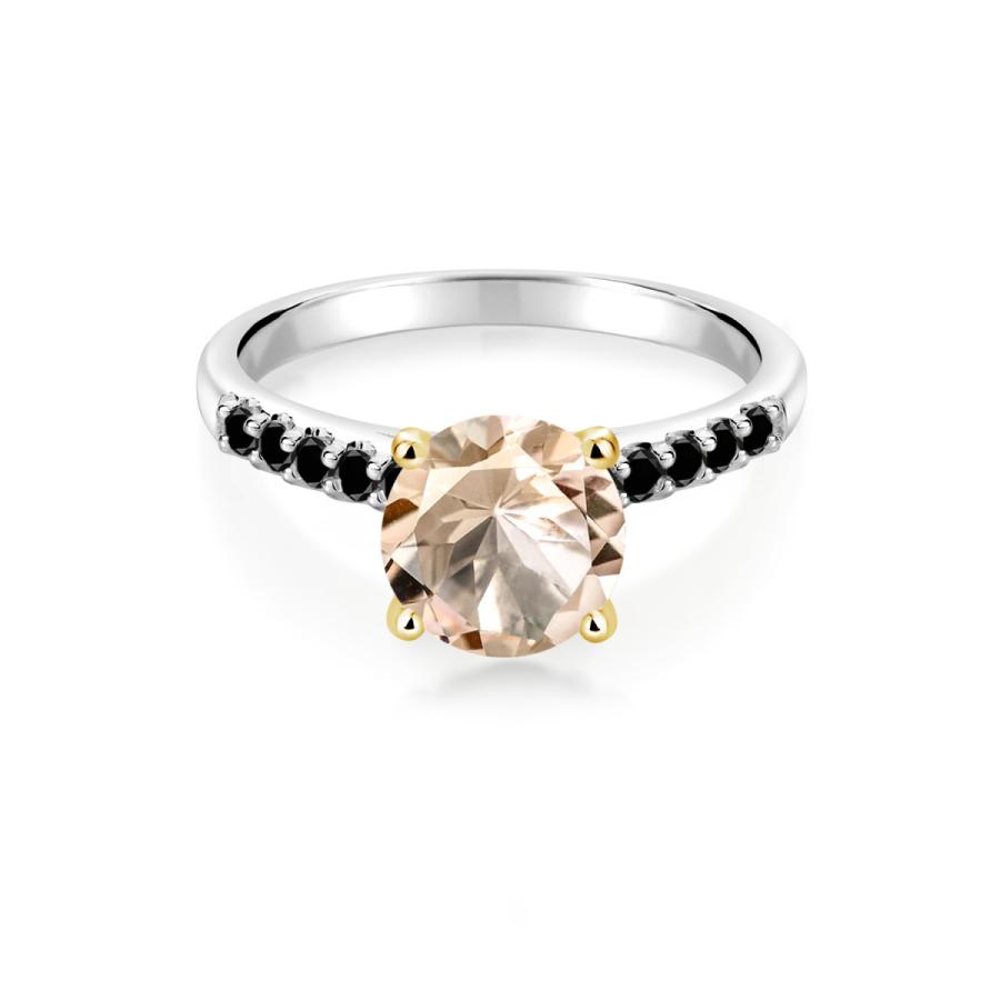 【美品】 天然 モルガナイト リング レディース 指輪 天然石 4月 誕生石 ブランド ツートン 【E9359599704】(33000円)