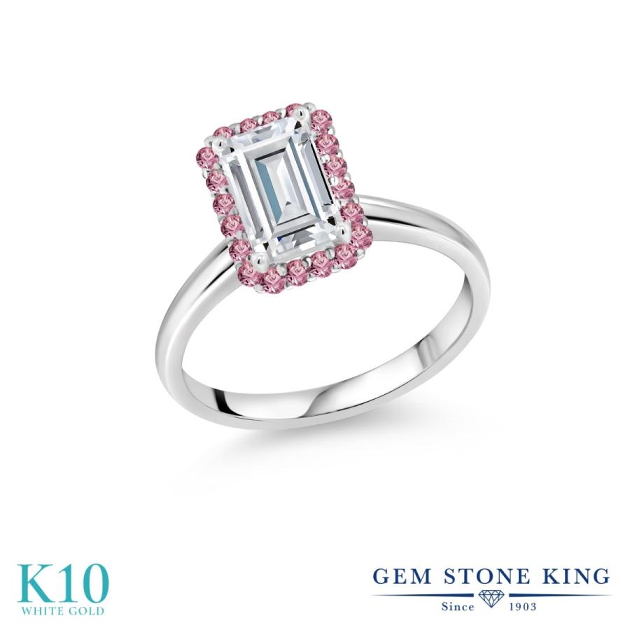 指輪 リング レディース リング 女性 モアサナイト ファッション 10金 ホワイトゴールド プレゼント 女性 ブランド Ijm 0577