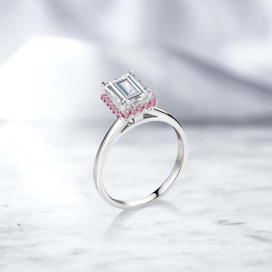 【推し】 モアサナイト リング レディース 指輪 10金 ホワイトゴールド プレゼント 女性 ブランド 【DGJ1321688375】(46600円)