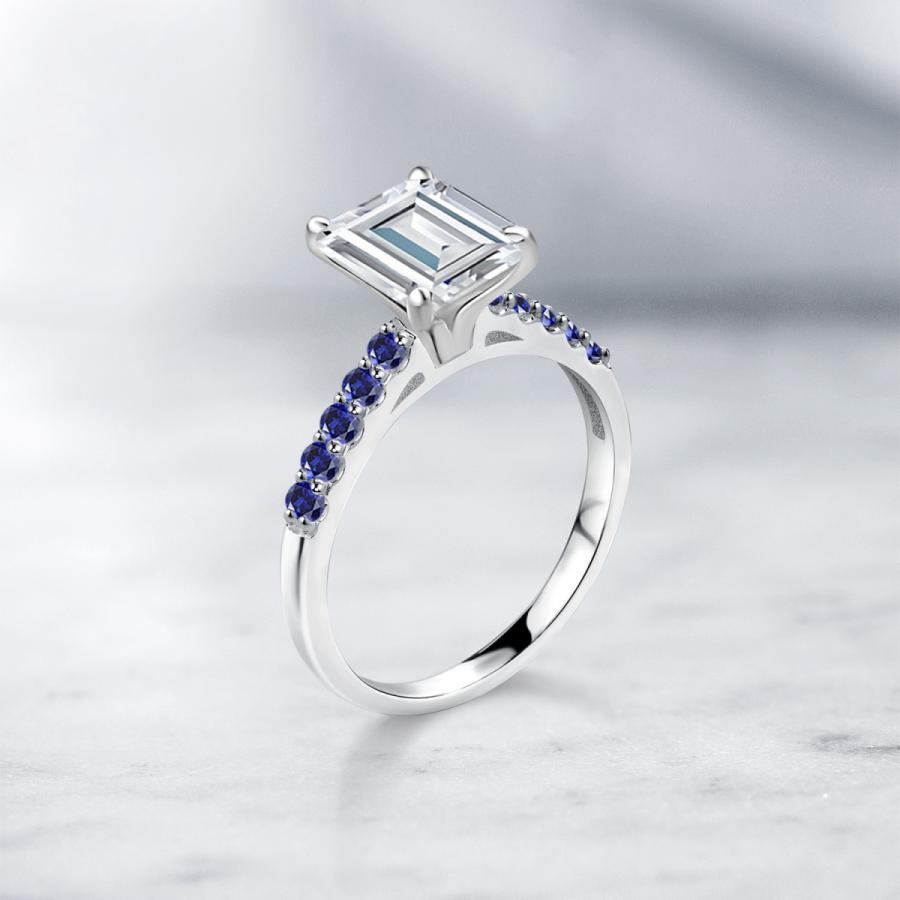 モアサナイト リング レディース 指輪 10金 ホワイトゴールド プレゼント 女性 ブランド レディースアクセサリー