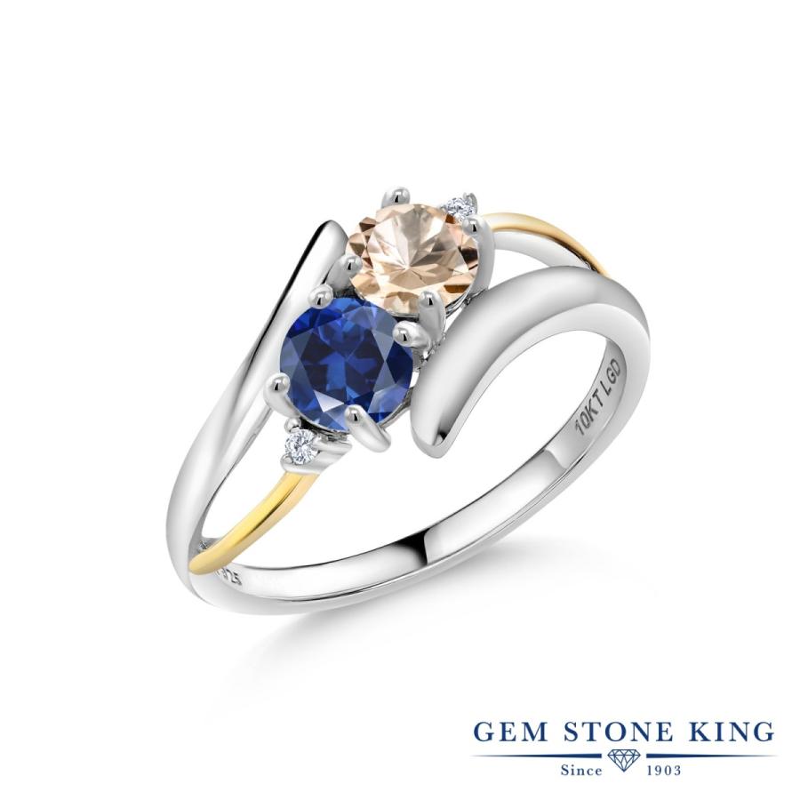 天然 モルガナイト リング レディース 指輪 天然石 4月 誕生石 ブランド ツートン