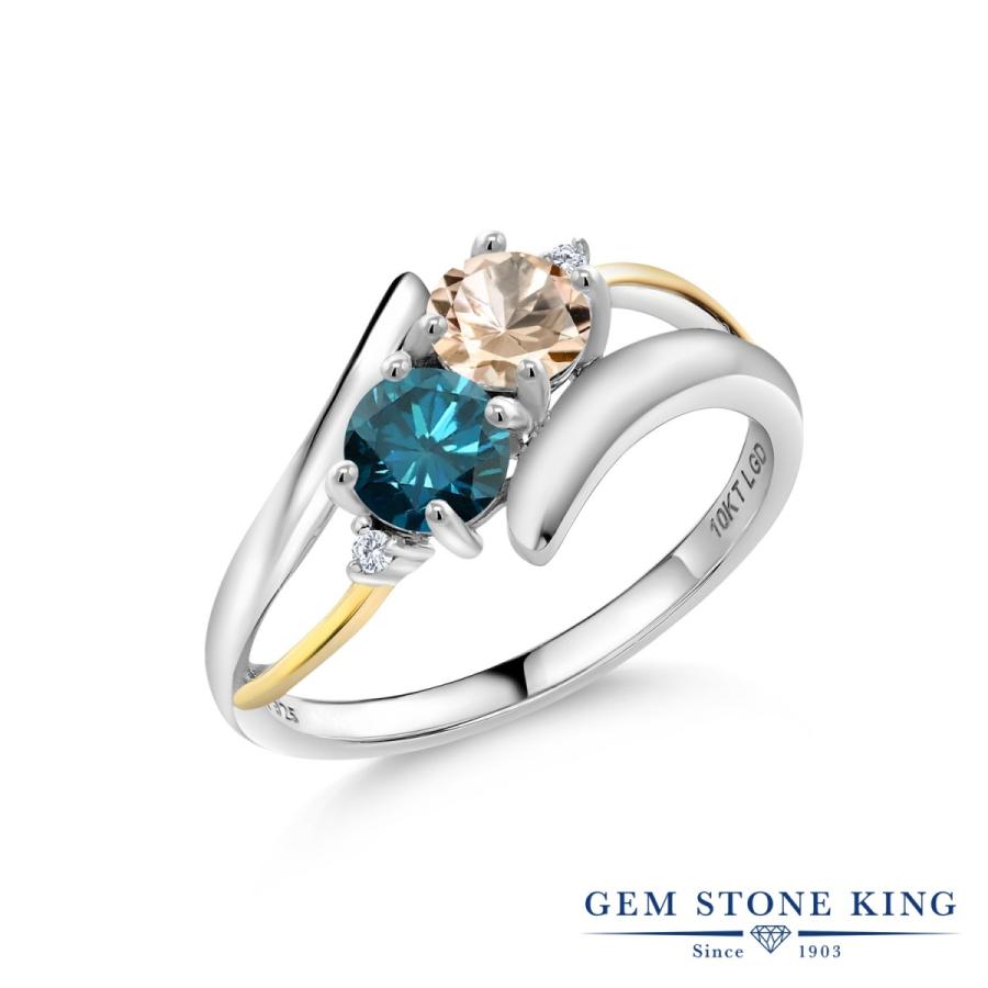 天然 モルガナイト リング レディース 指輪 天然石 4月 誕生石 ブランド ツートン