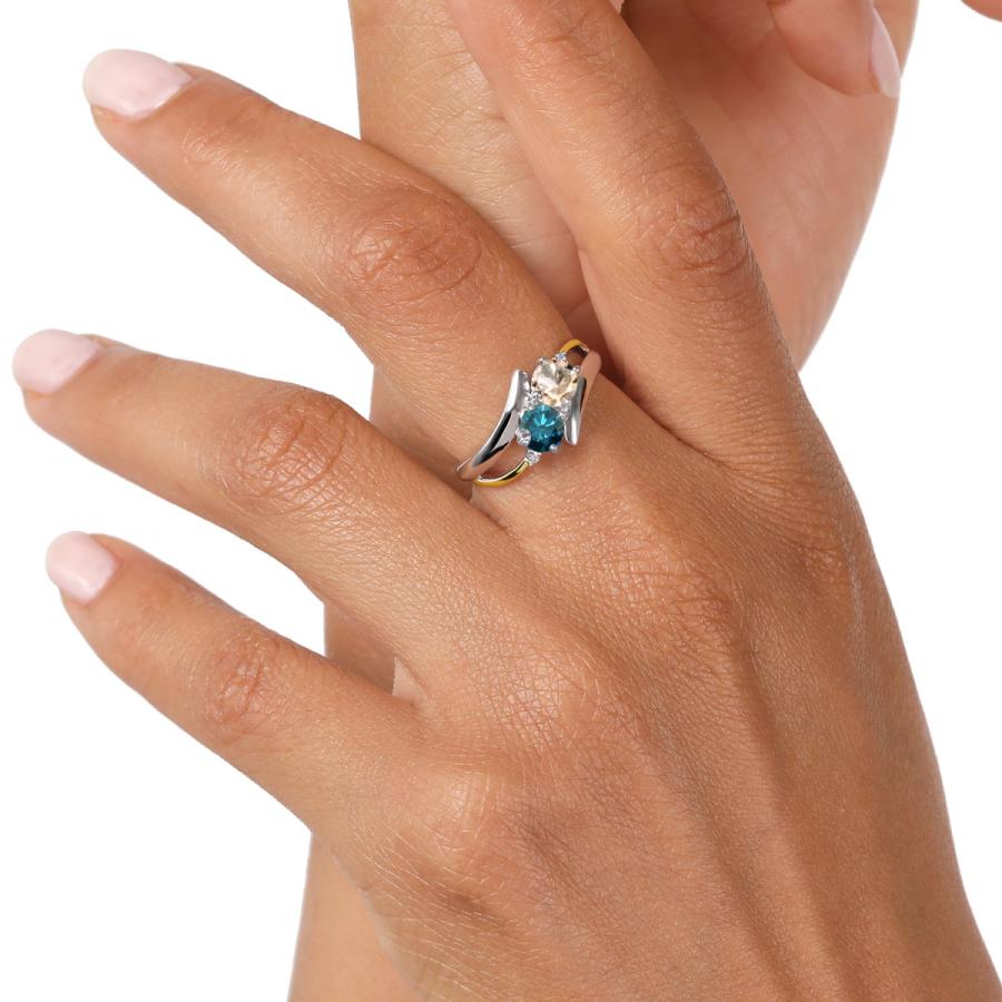 【最終】 天然 モルガナイト リング レディース 指輪 天然石 4月 誕生石 ブランド ツートン 【YWU2324919311】(81972円)