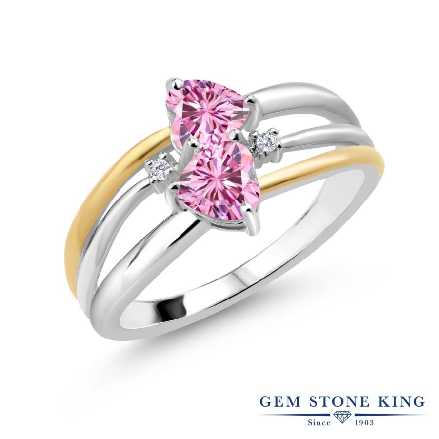 ピンク モアサナイト リング レディース 指輪 プレゼント 女性 ブランド