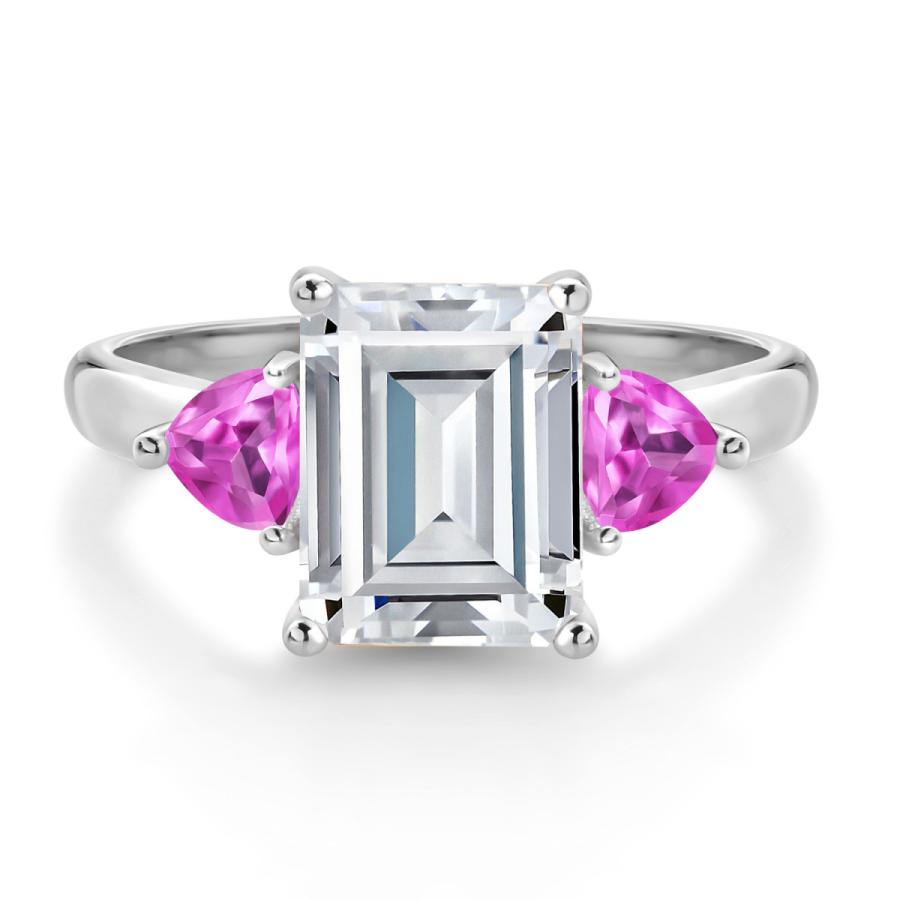 モアサナイト リング レディース 指輪 10金 ホワイトゴールド プレゼント 女性 ブランド レディースアクセサリー