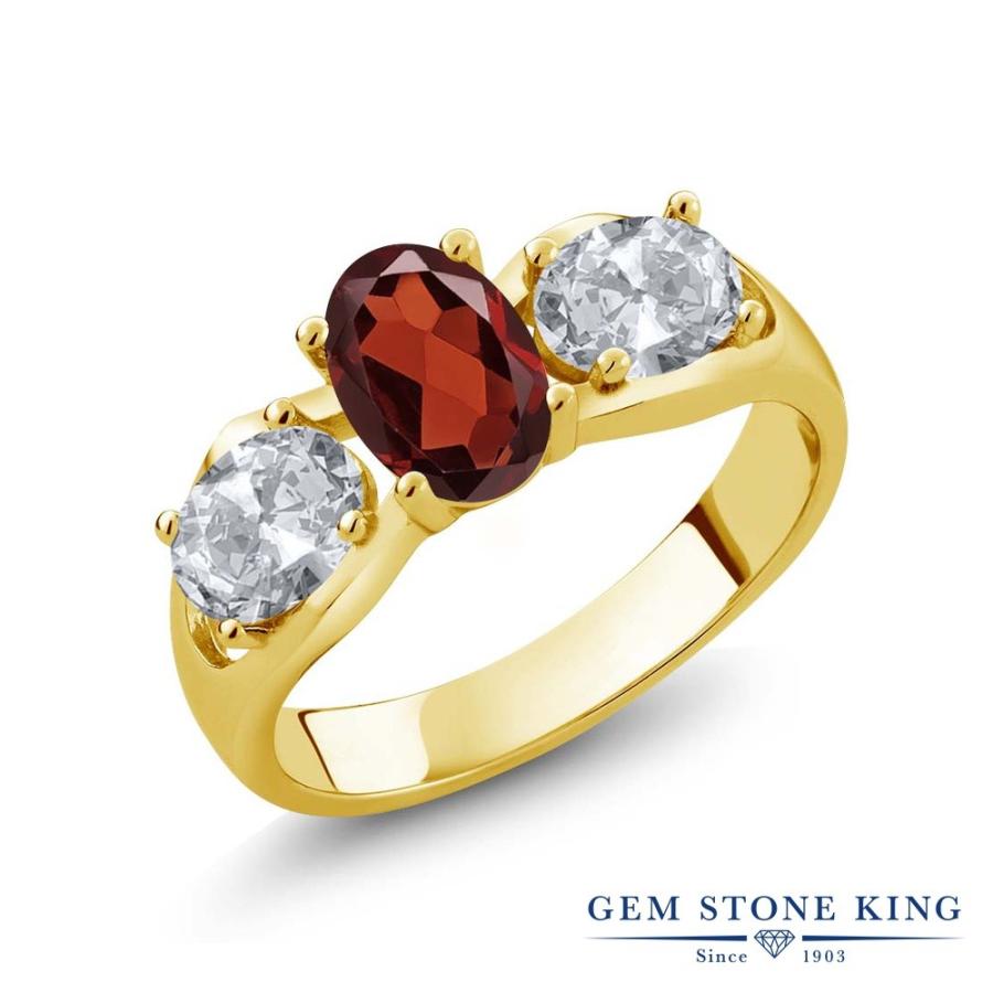 天然 ガーネット リング レディース 指輪 イエローゴールド 加工 天然石 1月 誕生石 お守り 誕生日プレゼント 女性 ブランド