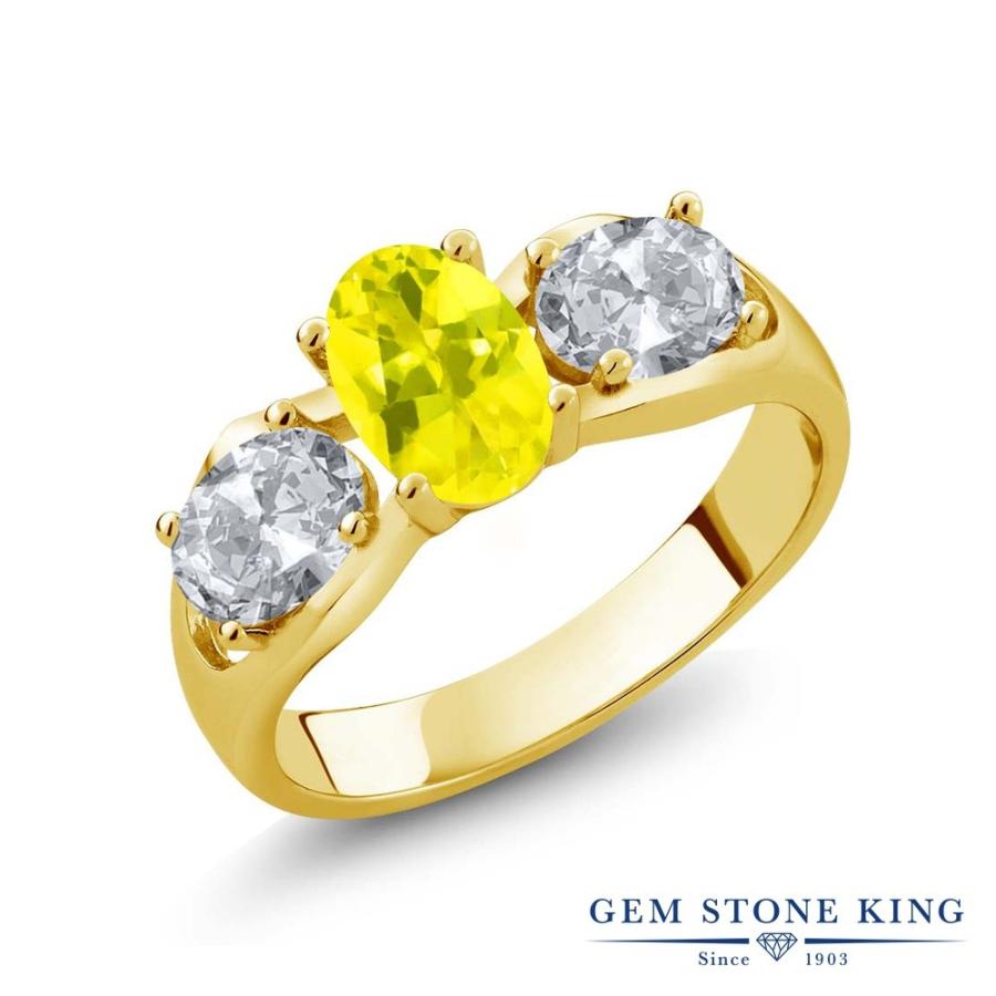 天然 ミスティック トパーズ リング レディース 指輪 イエローゴールド 加工 天然石 お守り ブランド