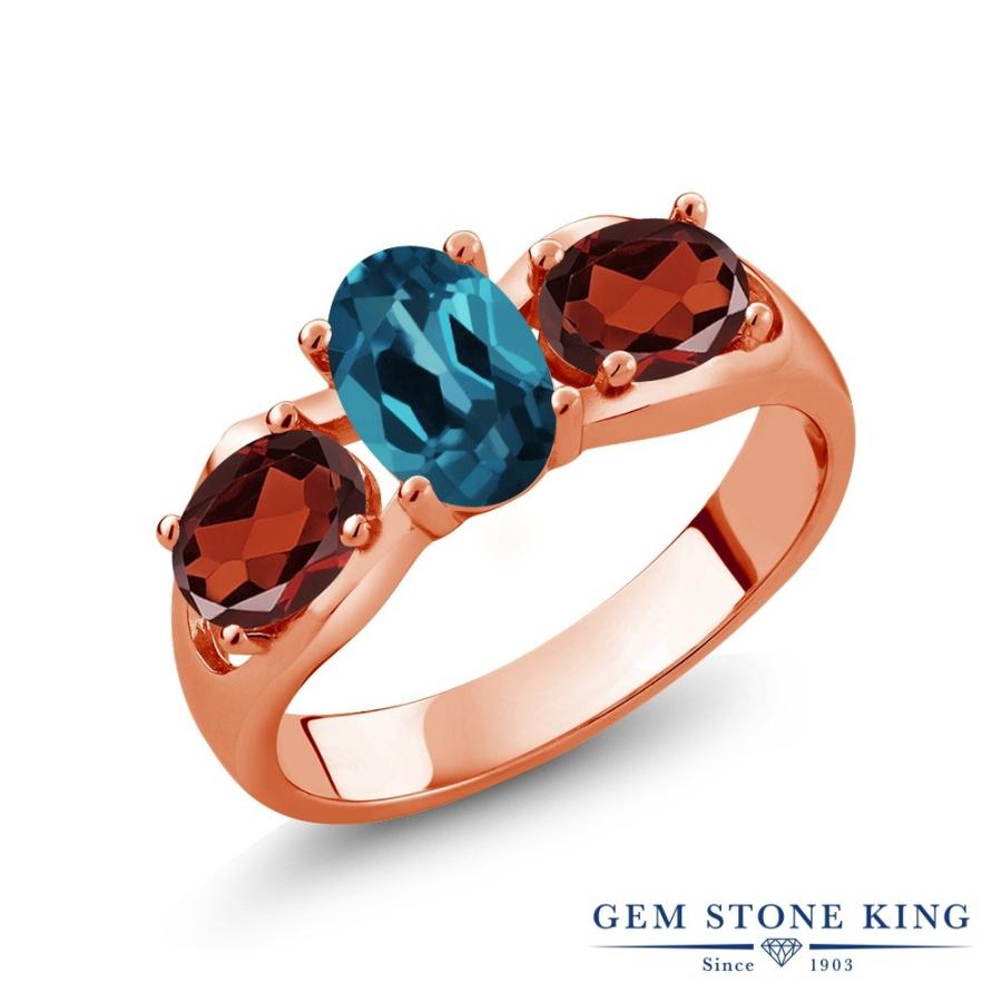 天然 ロンドンブルートパーズ リング レディース 指輪 ピンクゴールド 加工 天然石 11月 誕生石 お守り 誕生日プレゼント 女性 ブランド