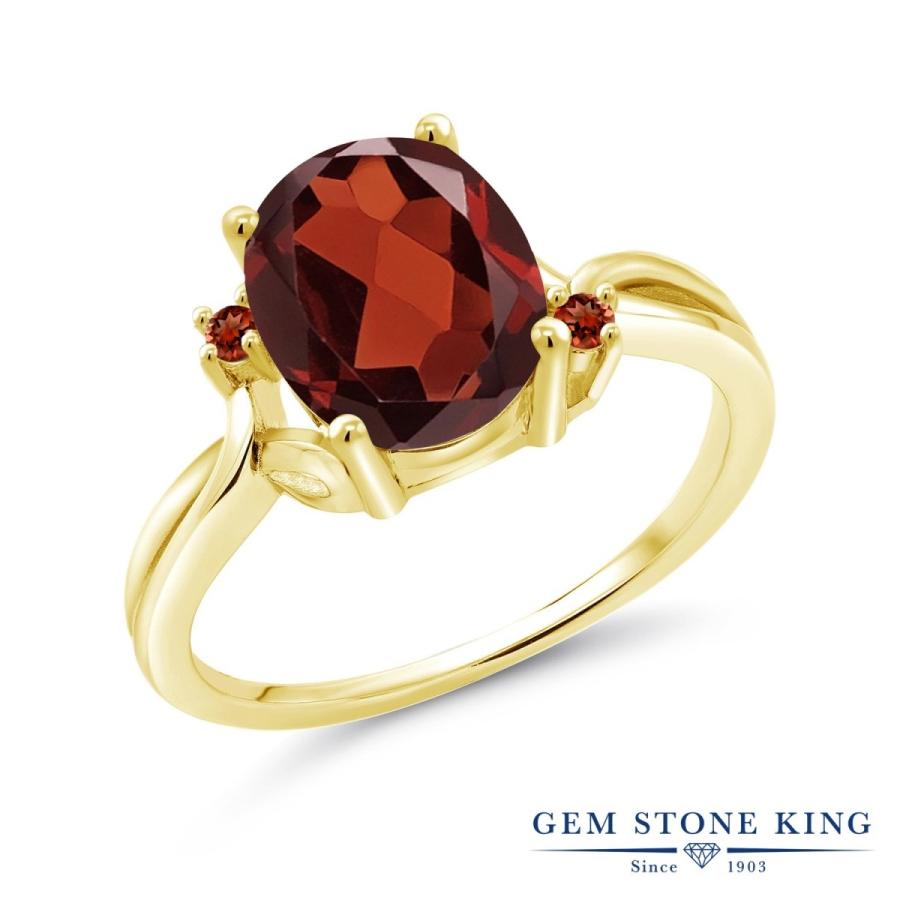 天然 ガーネット リング レディース 指輪 イエローゴールド 加工 天然石 1月 誕生石 お守り 誕生日プレゼント 女性 ブランド