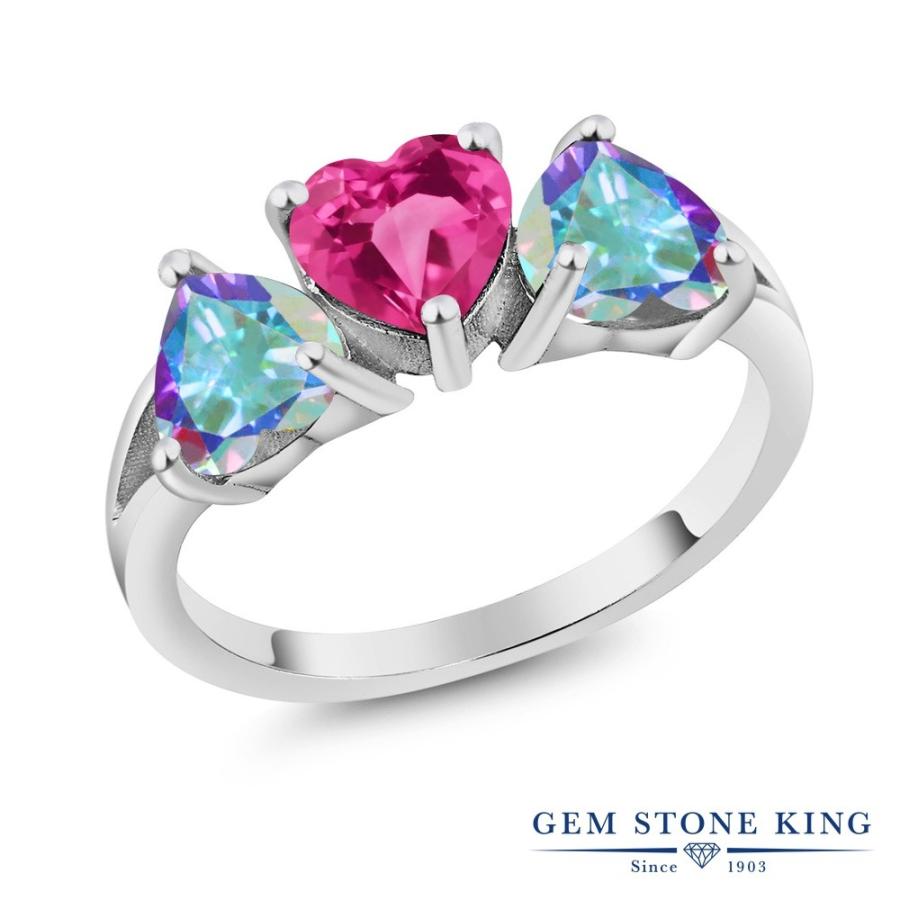 シンセティック ピンクサファイア リング レディース 指輪 9月 誕生石 お守り 誕生日プレゼント 女性 ブランド