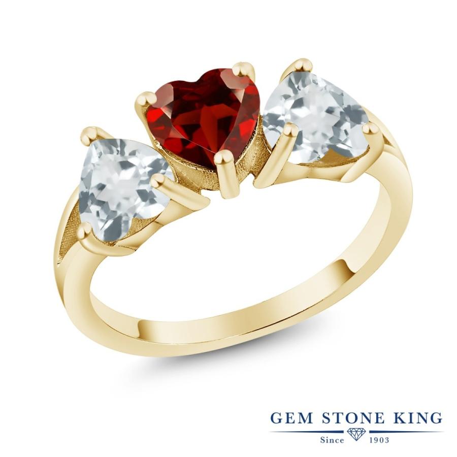 天然 ガーネット リング レディース 指輪 イエローゴールド 加工 天然石 1月 誕生石 お守り 誕生日プレゼント 女性 ブランド