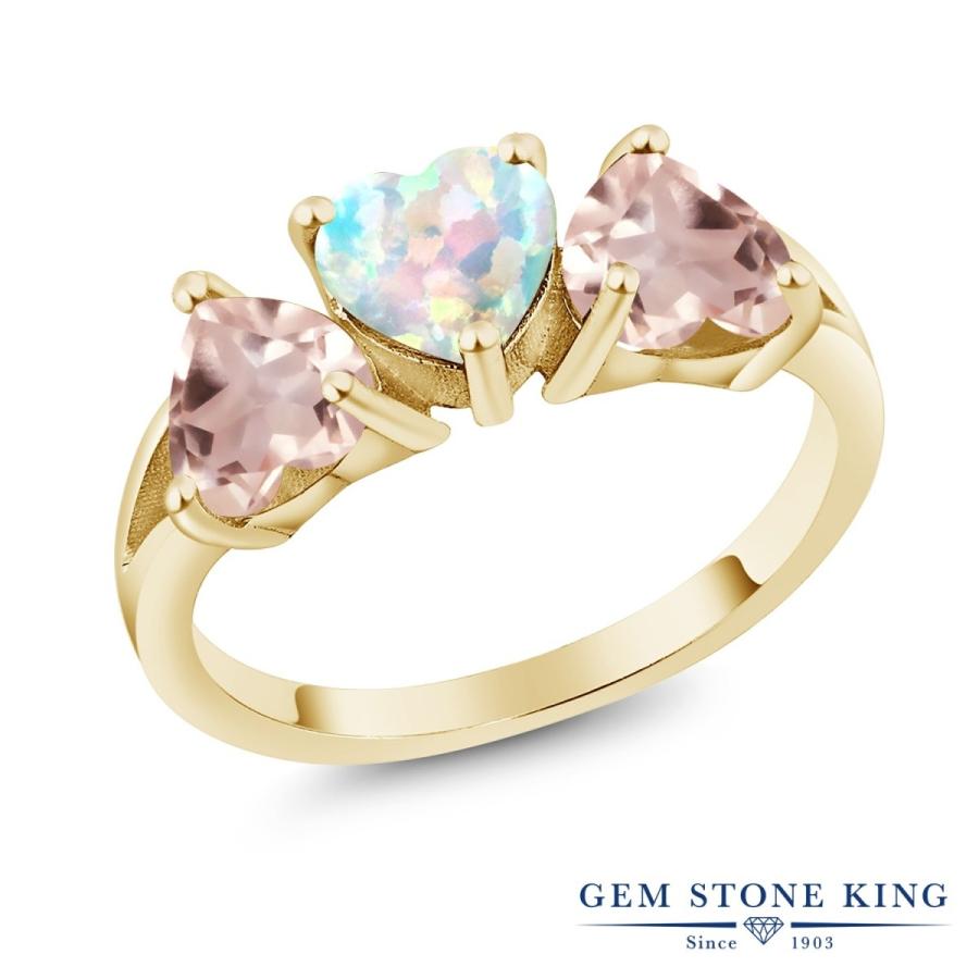 シミュレイテッド ホワイトオパール リング レディース 指輪 イエローゴールド 加工 10月 誕生石 お守り 誕生日プレゼント 女性 ブランド