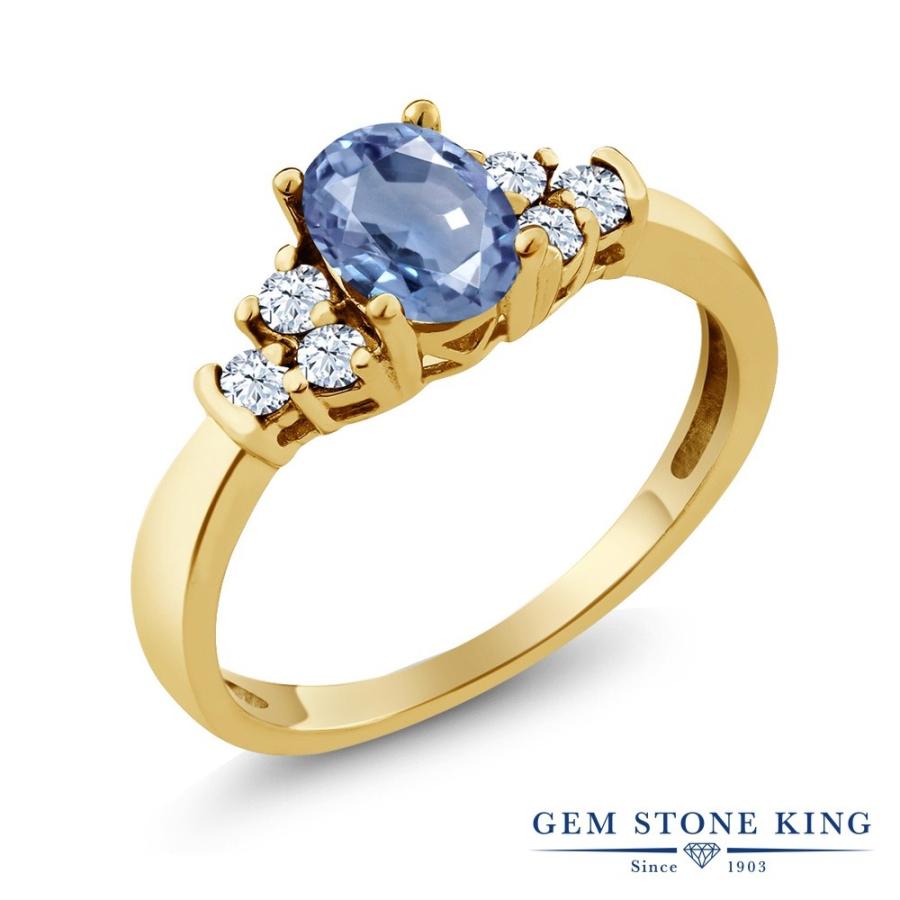 天然 サファイア リング レディース 指輪 イエローゴールド 加工 天然石 9月 誕生石 お守り 誕生日プレゼント 女性 ブランド