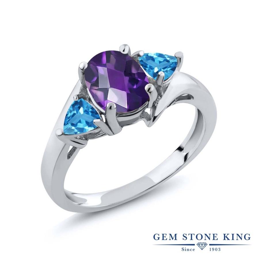 天然 アメジスト 指輪 レディース リング 天然石 2月 誕生石 ブランド Meg 0102 Oc Am Pur T Swbl Ss Gem Stone King 通販 Yahoo ショッピング