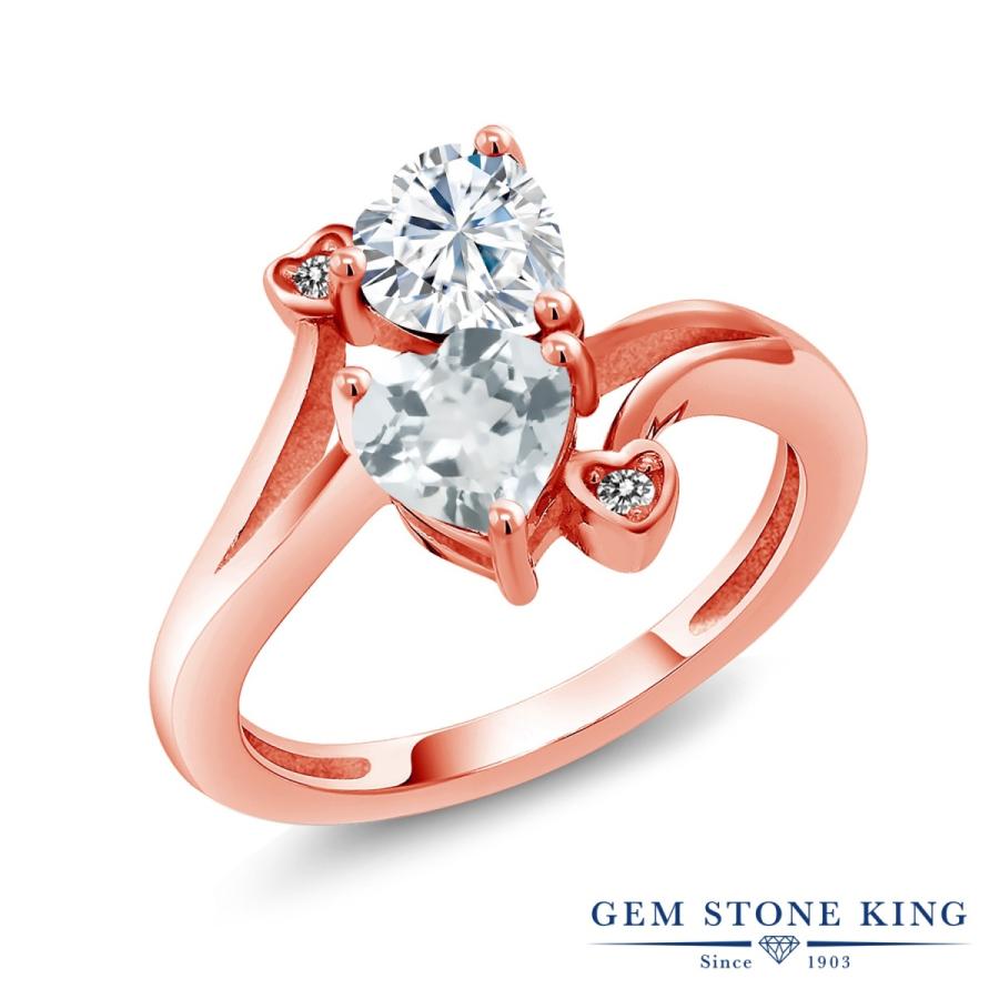 安い ストア通販 の指輪 レディース リング モアサナイト 創業1903年 ピンクゴールド 加工 プレゼント 女性 加工 ブランド ピンクゴールド Meg 0126 Hs Cms Fb Aq Sbl Di W Rpss Gem Stone King 即納対応