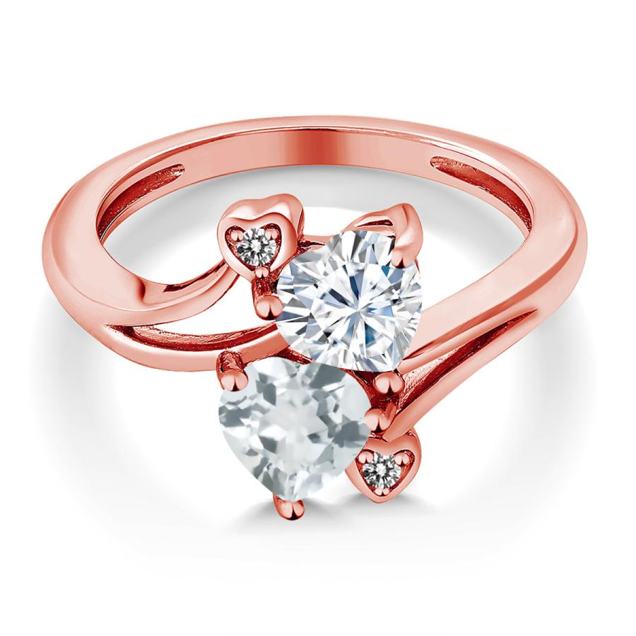 安い ストア通販 の指輪 レディース リング モアサナイト 創業1903年 ピンクゴールド 加工 プレゼント 女性 加工 ブランド ピンクゴールド Meg 0126 Hs Cms Fb Aq Sbl Di W Rpss Gem Stone King 即納対応