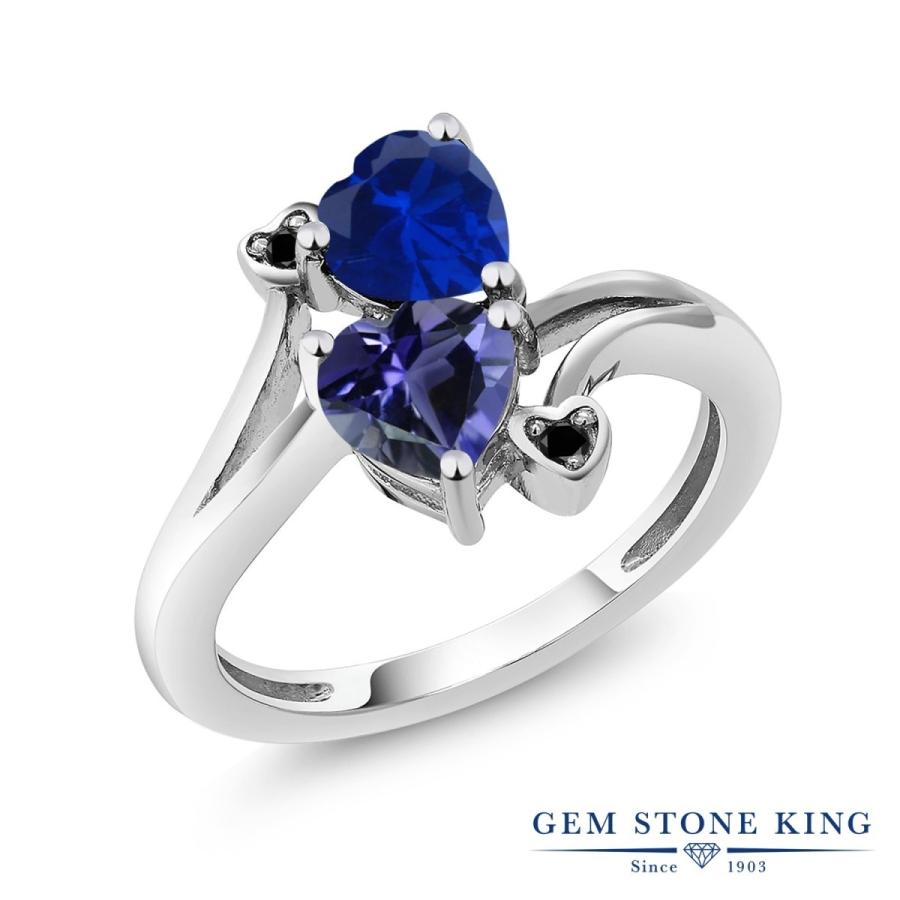 シンセティック サファイア リング レディース 指輪 9月 誕生石 お守り 誕生日プレゼント 女性 ブランド
