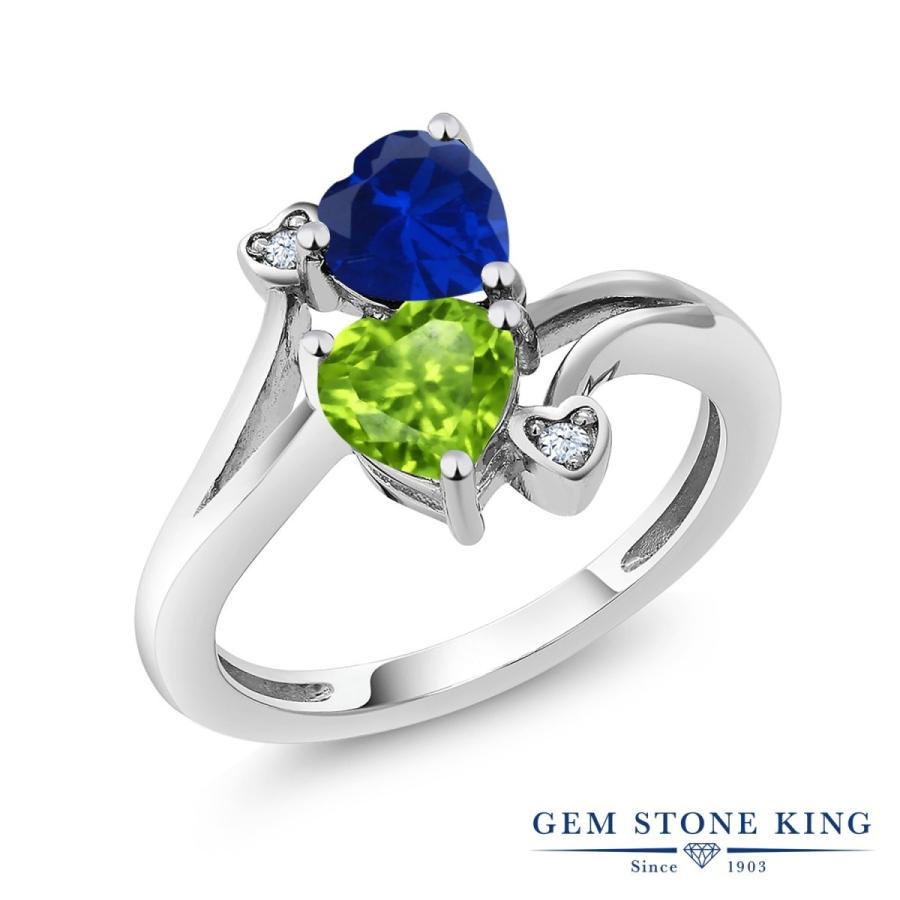 シンセティック サファイア リング レディース 指輪 9月 誕生石 お守り 誕生日プレゼント 女性 ブランド