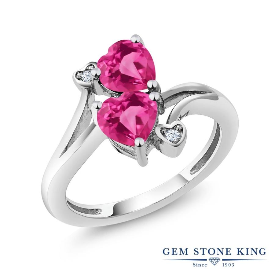 シンセティック ピンクサファイア リング レディース 指輪 9月 誕生石 お守り 誕生日プレゼント 女性 ブランド