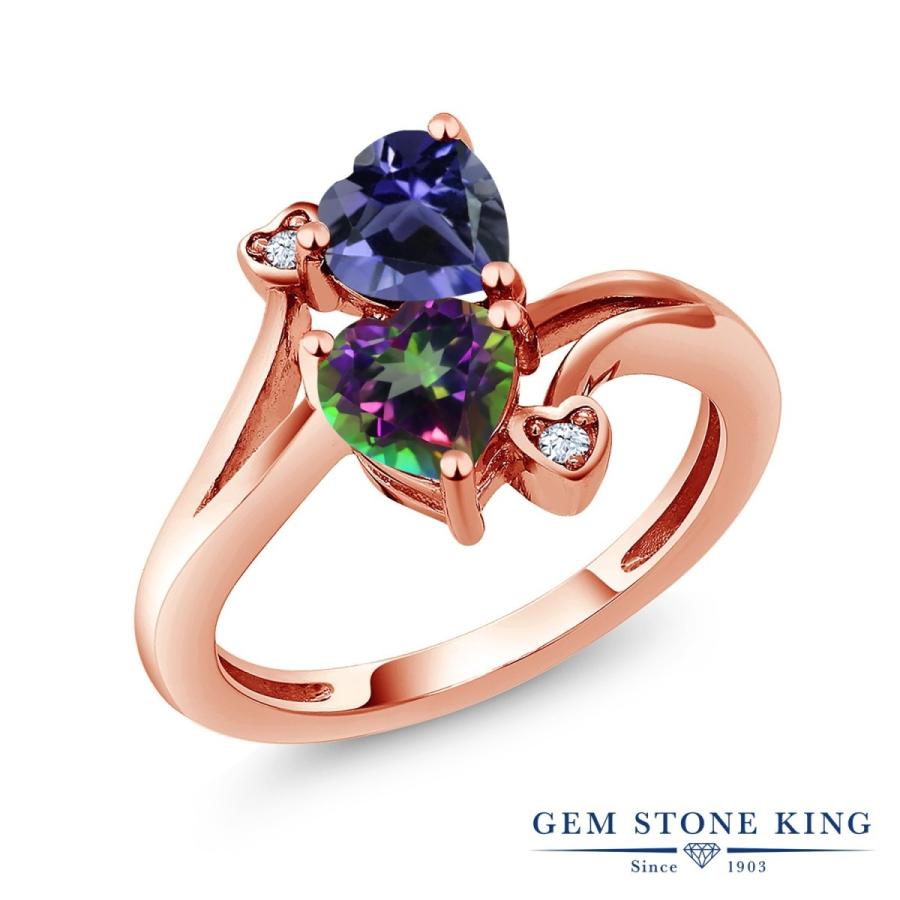 天然 アイオライト リング レディース 指輪 ピンクゴールド 加工 天然石 3月 誕生石 お守り 誕生日プレゼント 女性 ブランド